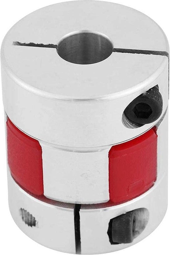 Elastica a forma di prugna per collegamento 8mm a 12mm - Asse di collegamento in alluminio - Collegamento per motore a passo 8mm a 8mm