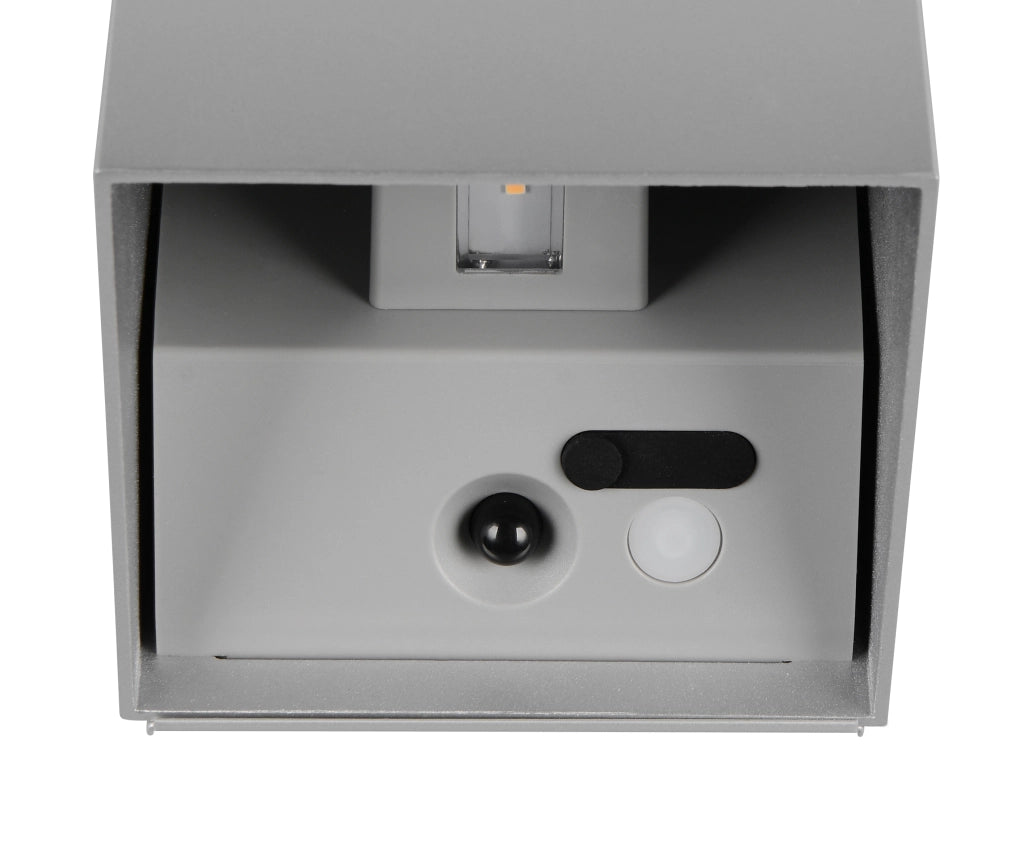 Applique esterna LED 1W IP44 con sensore grigia GENIE RL