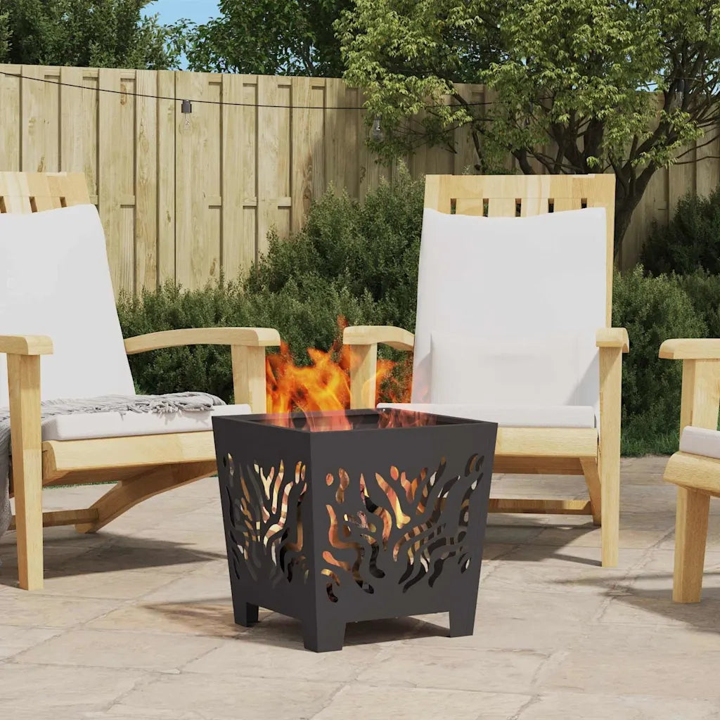 Focolare Nero 40 x 40 x 40 cm Acciaio CFW6322830