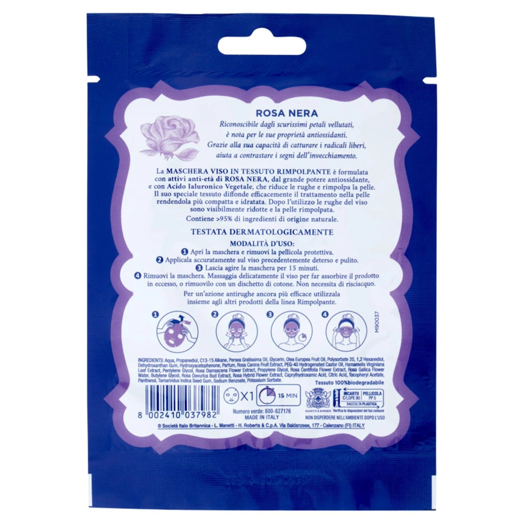 ACQUA ALLE ROSE MASCHERA IN TESSUTO RIMPOLPANTE 1 PZ