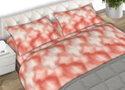 Completo Lenzuola Letto Singolo e Matrimoniale 100% Cotone Made Italy In Varie Fantasie C.N - Singolo - Top Arancio