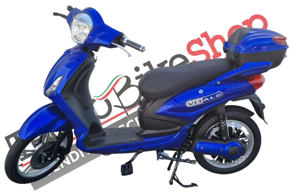 Bici Elettrica Scooter Velocipede Vitale NJT-007 250W  20Ah 48V Batteria a Grafene-Blu