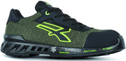 U-Power SCARPE ANTINFORTUNISTICA BASSE S1P SRC ESD REDLEVE ROBIN Col. Nero/Verde Mis. 43