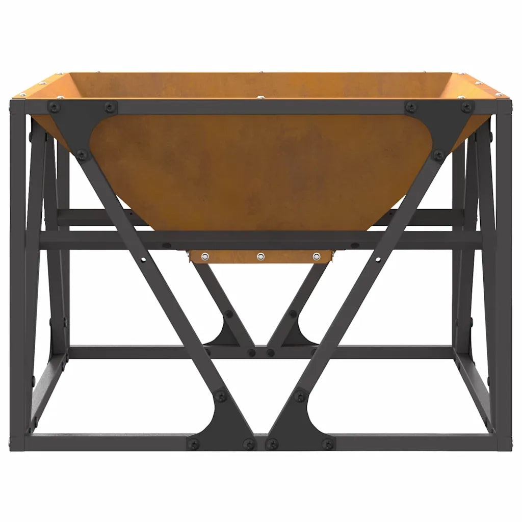 Focolare-Stufa-Camino Marrone 50 x 50 x 35 cm Acciaio
