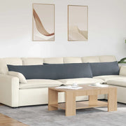 Cuscini da Divano 2 pz-Set di 2 Cuscini per Sofa Grigio scuro 200 x 40 cm 333298