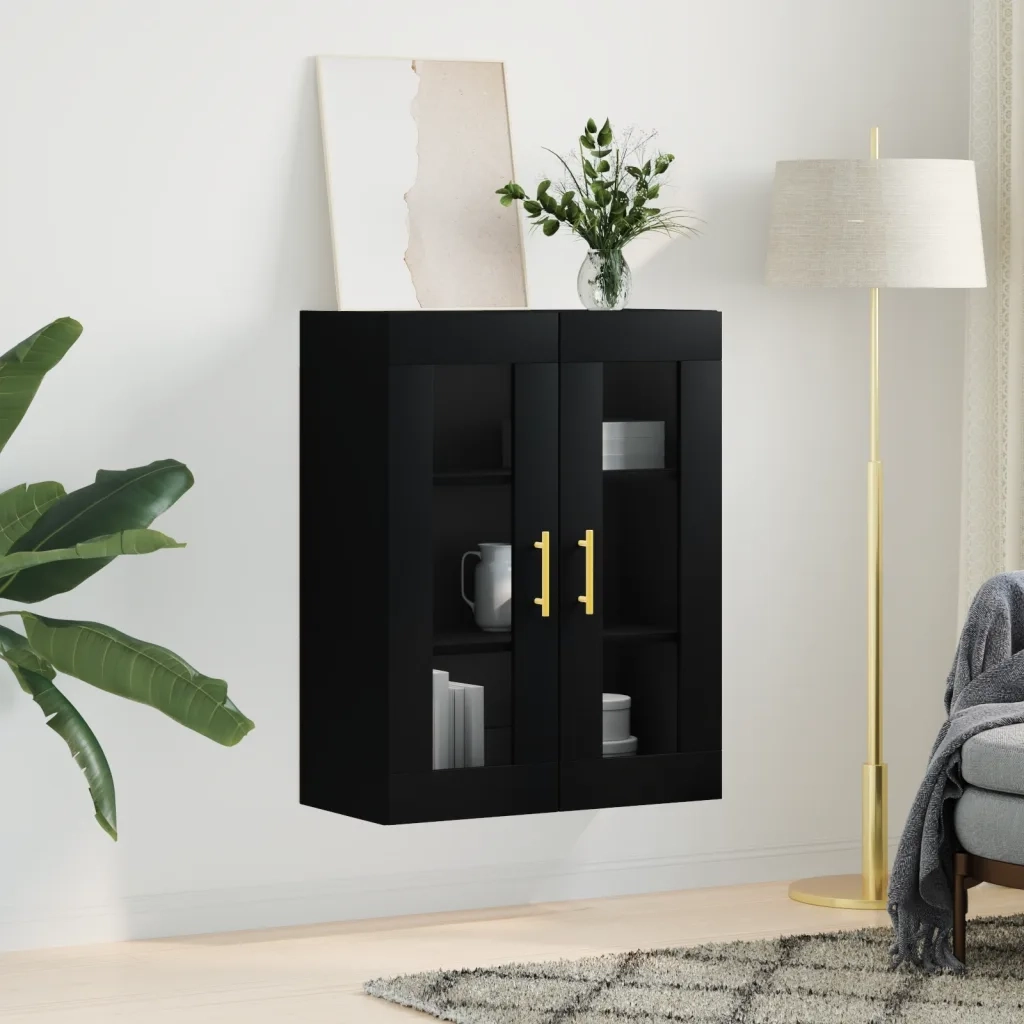 Mobile a Parete Nero 69,5x34x90 cmcod mxl 103724