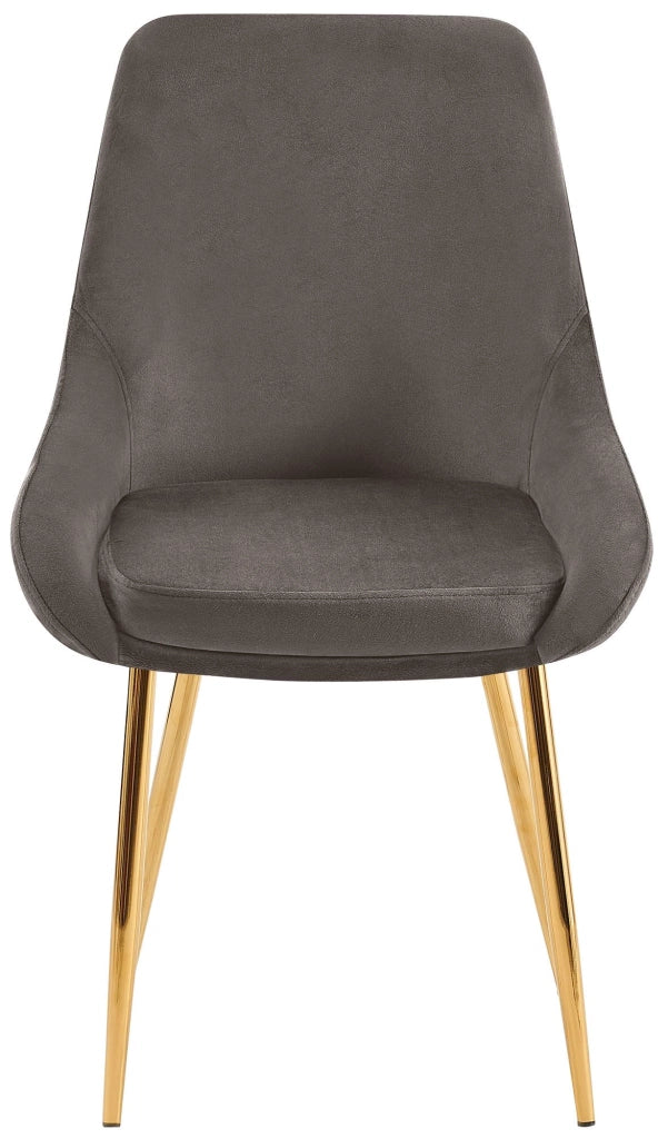 Set di 2 sedie da pranzo Elmira velluto oro 8