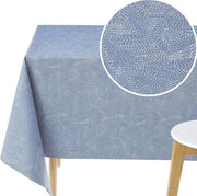 Tappeto per tavolo con disegno a righe - Tappetino per tavolo impermeabile 200 x 140 cm - Tappeto per tavolo astratto, minimalista - Materiale vinile, rettangolare 2 m, facile da pulire, lavabile - Blu marino