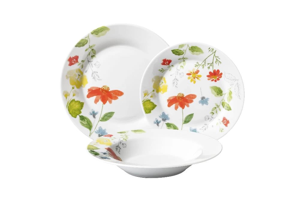 Servizio di Piatti da Tavola in Ceramica Basilea 18 Pezzi
