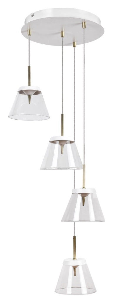 Lampadario sospeso LED 24W bianco Ø39 Aviana Rabalux