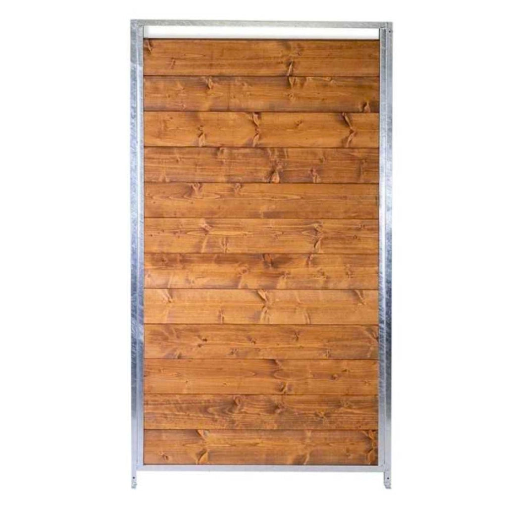 Box per cani coperto e retro in legno zincato con portaciotole da 200x300xaltezza 180 cm