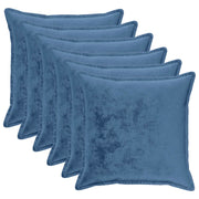 Federa 6 pcs HOUTEN Azzurro 80 x 80 cm Flanella 921820