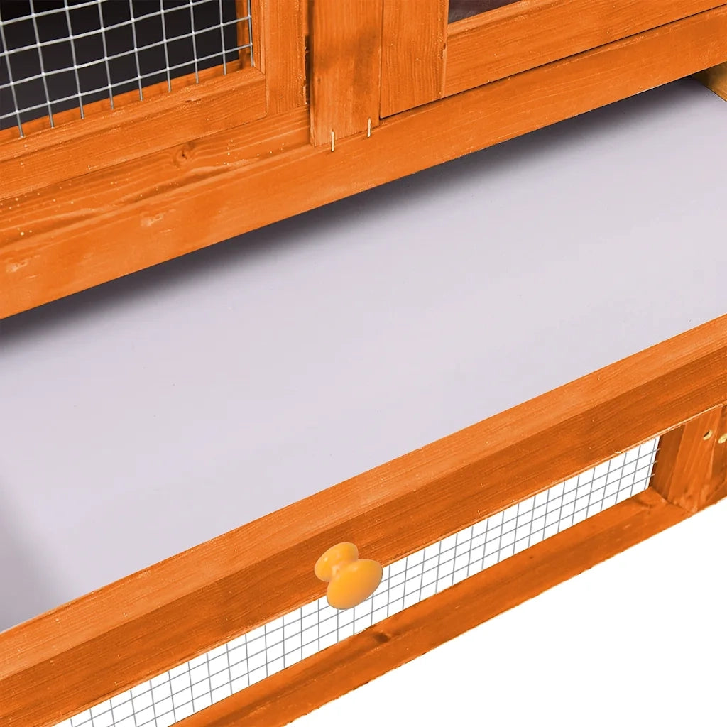 Conigliera 140x63x120 cm Legno Massello di Abete 170868