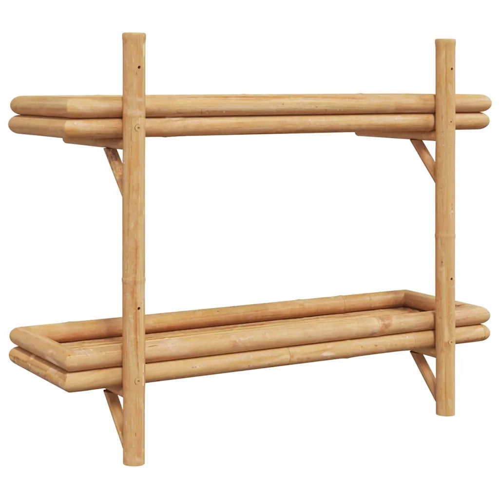 Scaffale da parete | Ripiano a parete | Mensola a parete Marrone 75 x 26 x 60 cm Bamb¨´