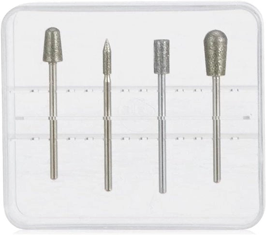 Set di Taglierini a Diamante 4 Accessori per Manicure e Pedicure per Rimuovere Chiazze e Corna e Tagliare Unghie Cura dei Piedi Cura delle Unghie Cura delle Unghie - 1749