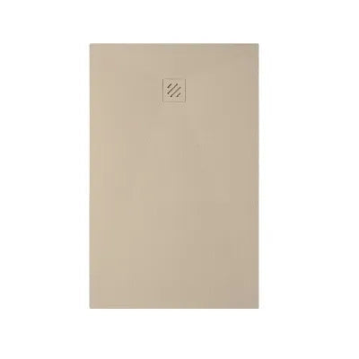 Piatto doccia in resina 80x140 Arena beige completo di kit scarico