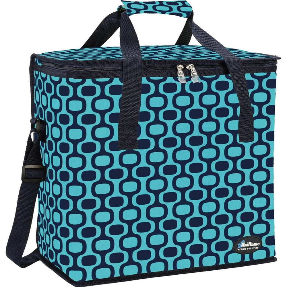 Trade Shop - Borsa Termica Frigo Fantasy Geo 30 Lt 025194 Con Tracolla Manici Per Picnic Escursioni -