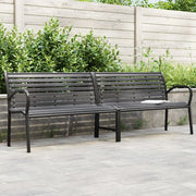 Panca da Giardino Doppia 231 cm in Acciaio e WPC cod mxl 114076