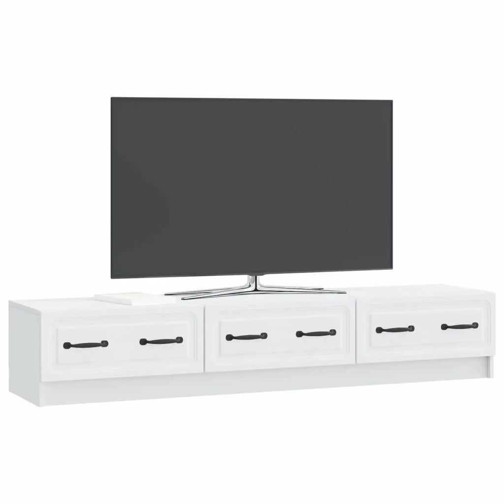 Mobile TV Bianco 147 x 34,5 x 27 cm Legno ingegnerizzato 895855