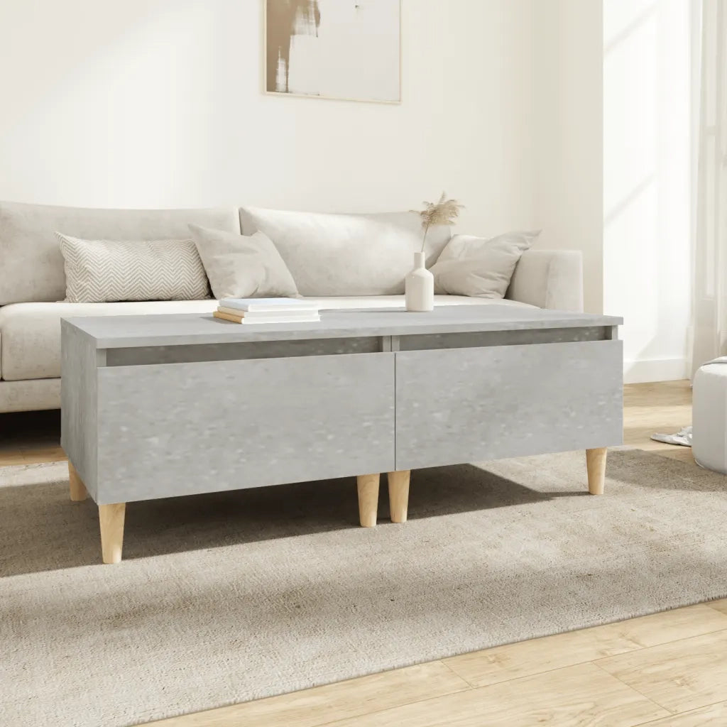Tavolini 2 pz | Tavolo laterale Grigio Cemento 50x46x35 cm in Legno Multistrato