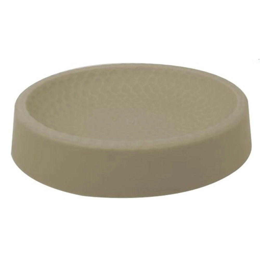 Trade Shop - Piattino Per Sapone Decorato Beige Portasaponetta Moderno Accessori Da Bagno 79180 -