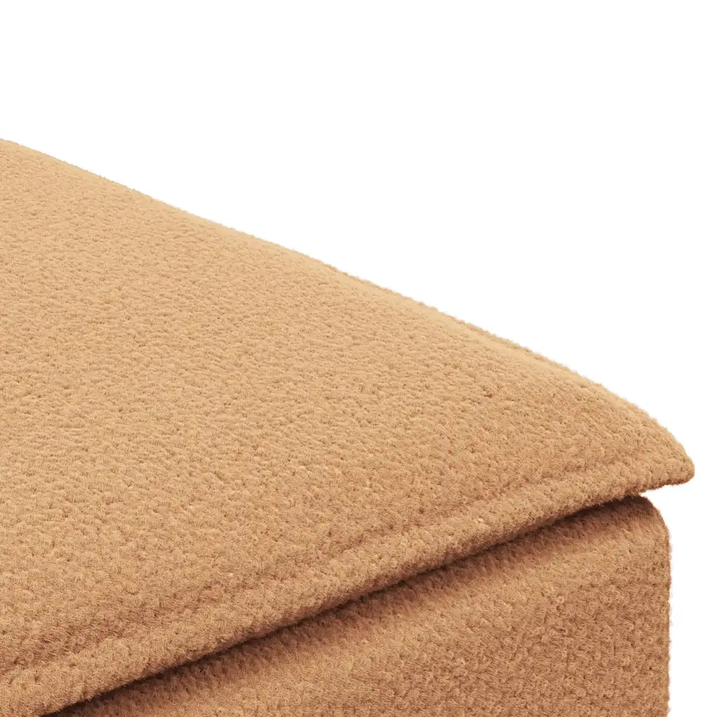 Modulo Poggiapiedi Divano Modulare Beige 100x100x48 cm 4104506