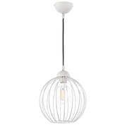 Sospensione Melone bianca 1 luce