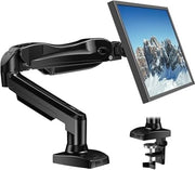 Sostegno per monitor, 360 gradi rotativo, per schermi curvi da 17 a 30 pollici, supporto per viti a gas, VESA 75 x 75/100 x 100 mm