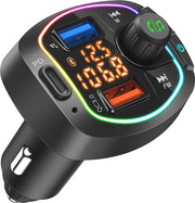 Radio FM Bluetooth e lettore MP3 per l'auto con porte USB e slot di lettura di Micro SD