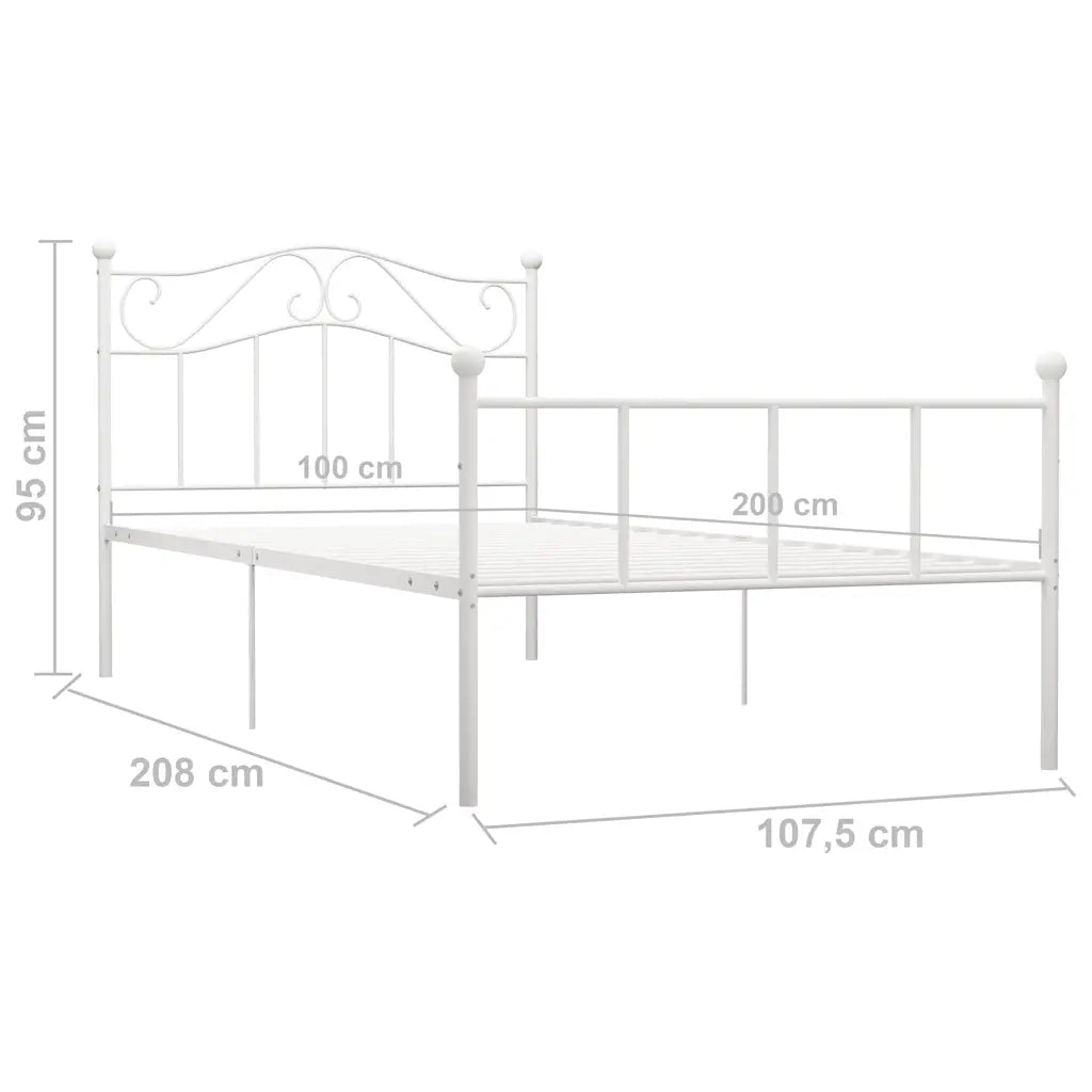 Giroletto Bianco in Metallo 100x200 cm 284517