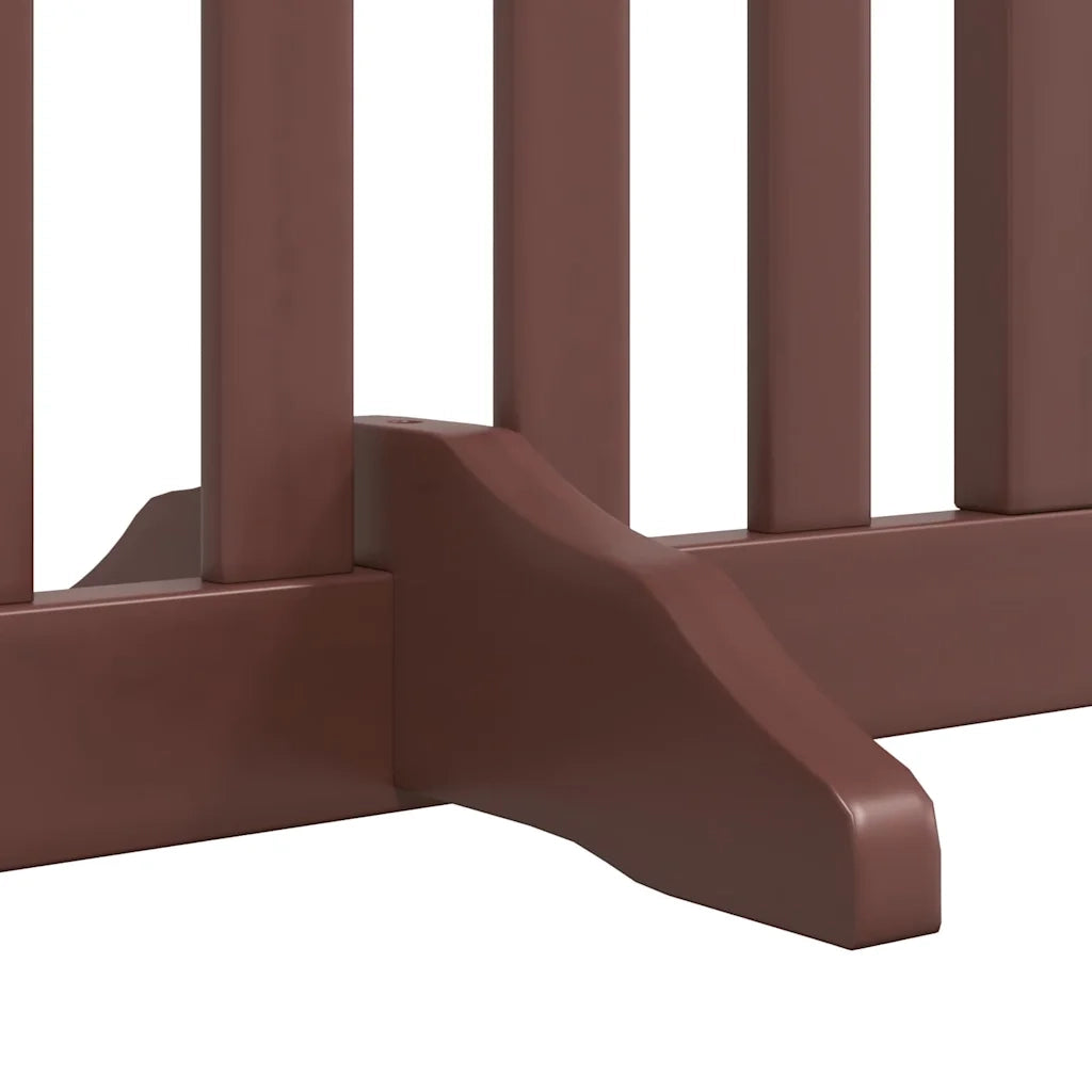 Cancello Cani Porta Pieghevole Marrone 12 Pannelli 960cm Pioppo CFW9549377