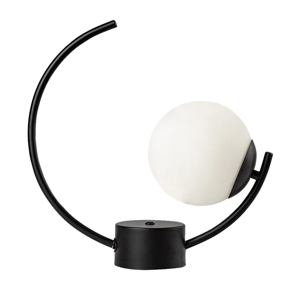 Lampada da tavolo Rabalux Mesiro nera/bianca E14 25W