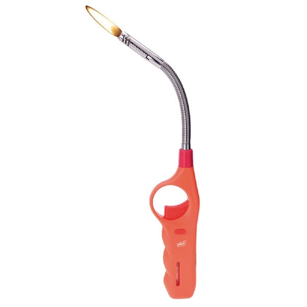 Trade Shop - Set 12 Pezzi Accendino Accendigas Prof Hake Flex Bi-color Flessibile 40411499 -