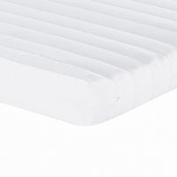 Divano Letto Estraibile con Materassi Crema 90x200 cm Tessuto 3197656