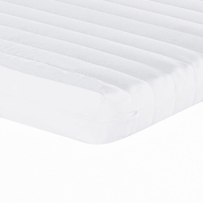 Divano Letto Estraibile con Materassi Crema 90x200 cm Tessuto 3197656