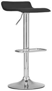 Sgabello bar Dyn in similpelle nero