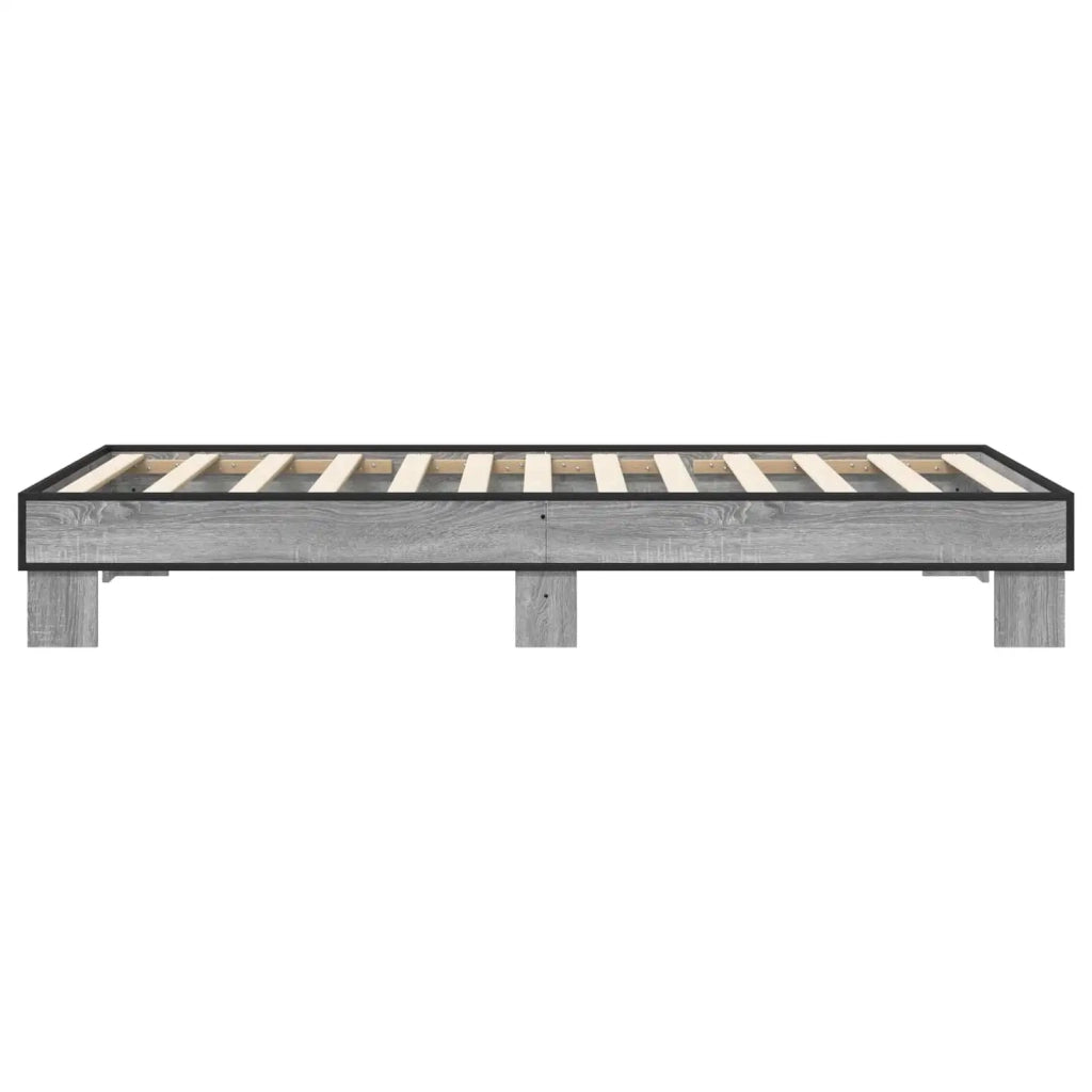Struttura del letto Sonoma grigio 80 x 200 cm