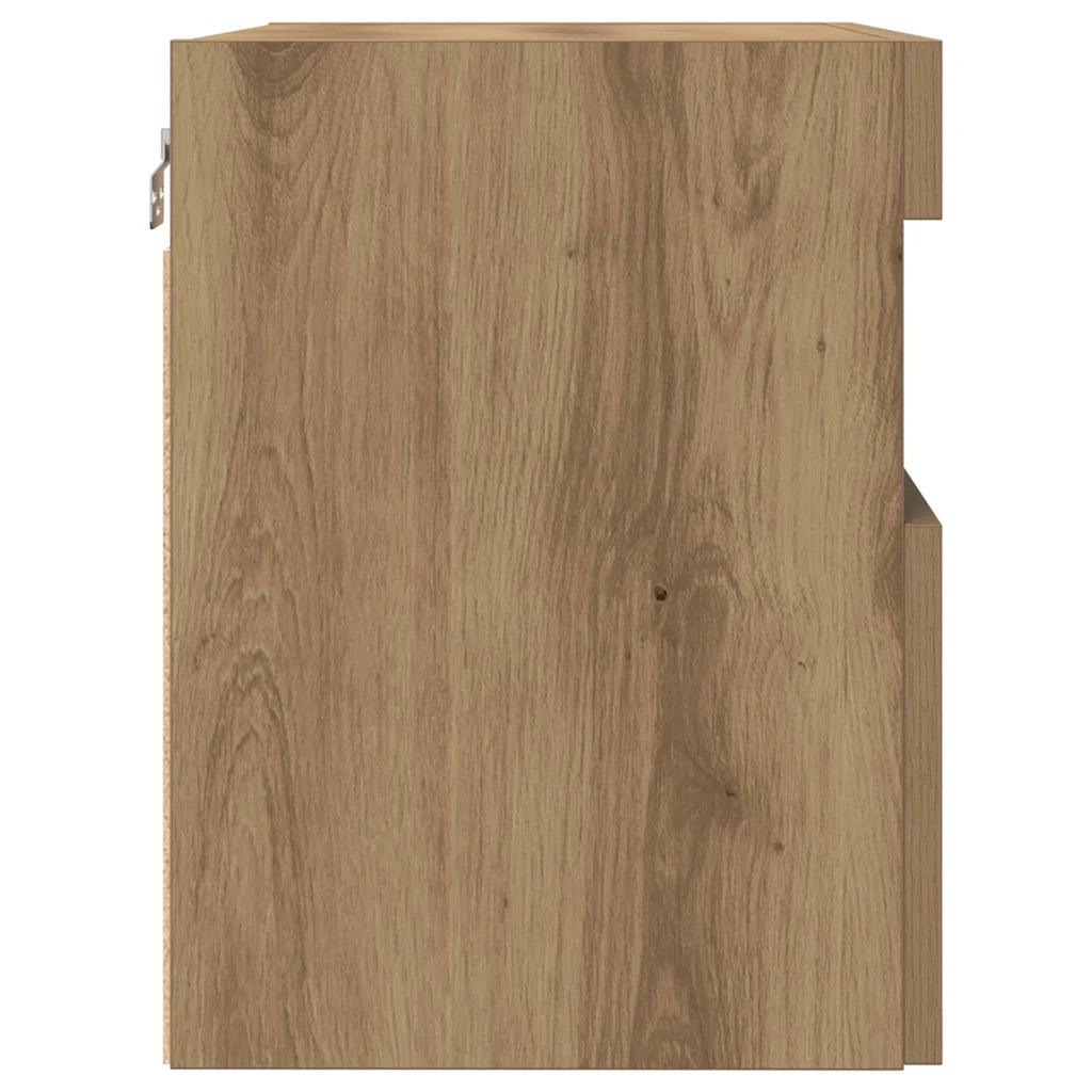 Mobile TV da parete 2 pcs rovere artigianale 60 x 30 x 40 cm 862209