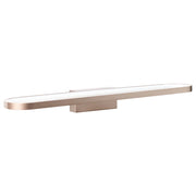 Lampada specchio con luce LED in metallo orizzontale marrone stile moderno
