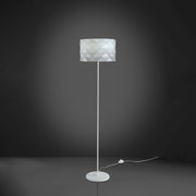 Piantana Moderna Prisma Polilux ® Bianco E Metallo 1 Luce E27