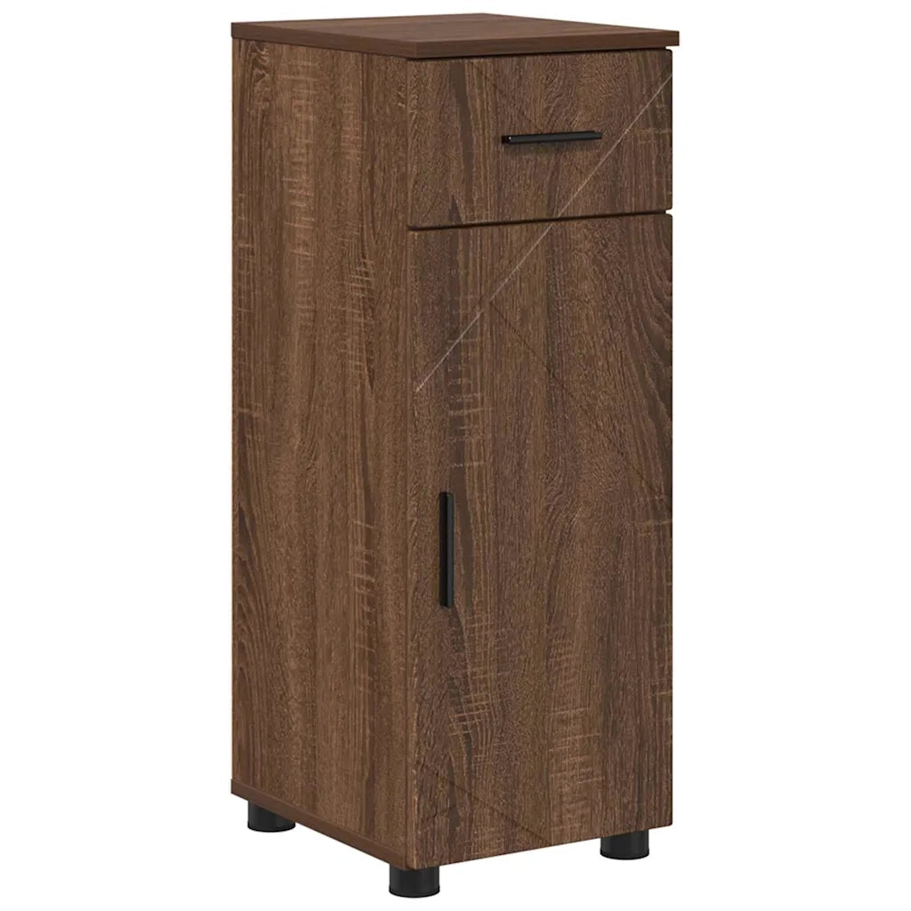 Mobile da Bagno con cassetto Rovere Marrone 30 x 35 x 80 cm 883331
