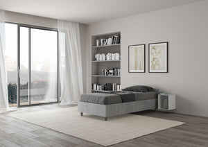 Letto Singolo 80x200 cm Senza Rete Nuamo Grigio