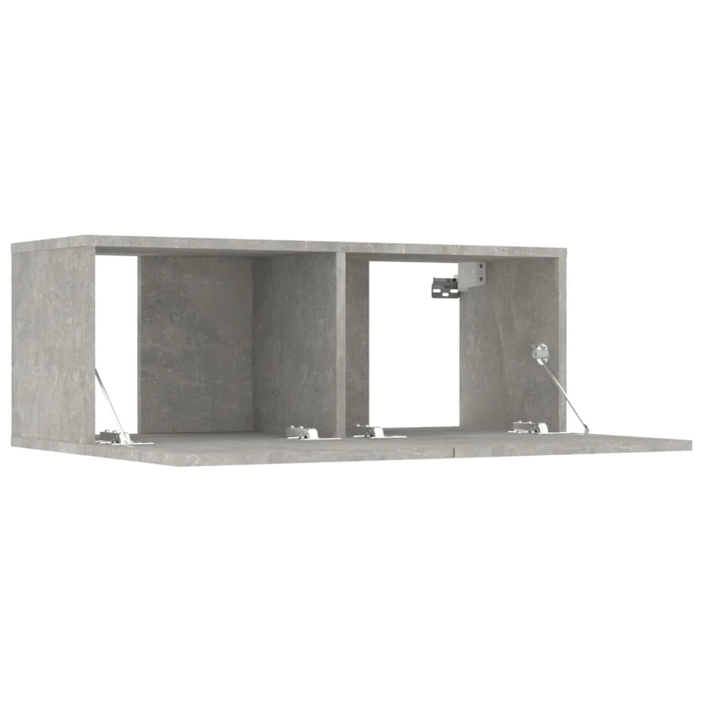 Set di mobili da 5 pezzi tra cui armadio credenza mobile TV televisore per soggiorno camera da letto salotto legno ingegnerizzato grigio 02_0024890