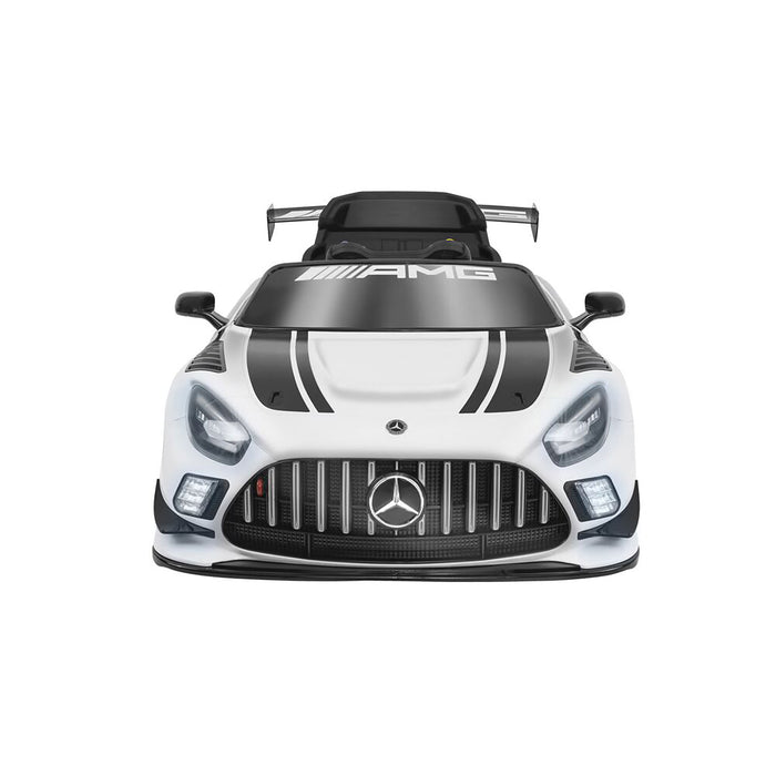 Macchina Elettrica per Bambini Licenza Ufficiale Mercedes Benz GT3 Telecomandata 12V 4,5Ah Bianco