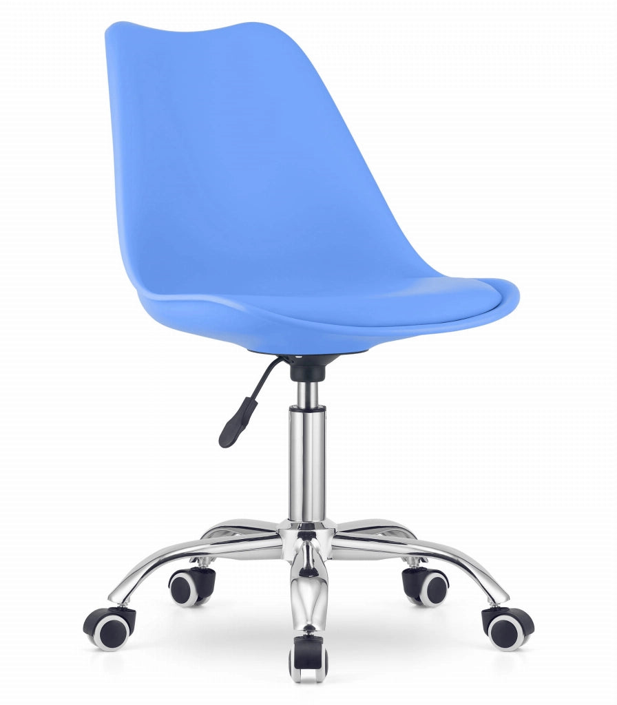Valora VIRO SEDIA GIREVOLE Ergonomica Blu per Ufficio Domestico