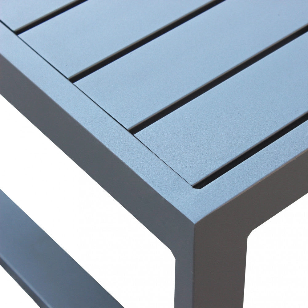 Tavolino Cuba 45x45x32 h cm in Alluminio Antracite