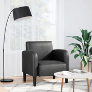 Divano Sedia con Braccioli Nero 54 cm in Similpelle 4100529