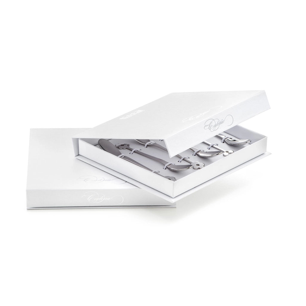 Set di Cucchiaini Cappuccino 6 Pezzi in Acciaio Eme Cadeau