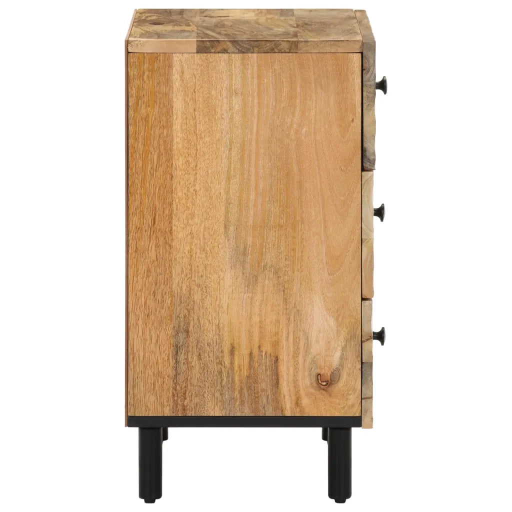 Comodino 50x33x60 cm in Legno Massello di Mango 356900