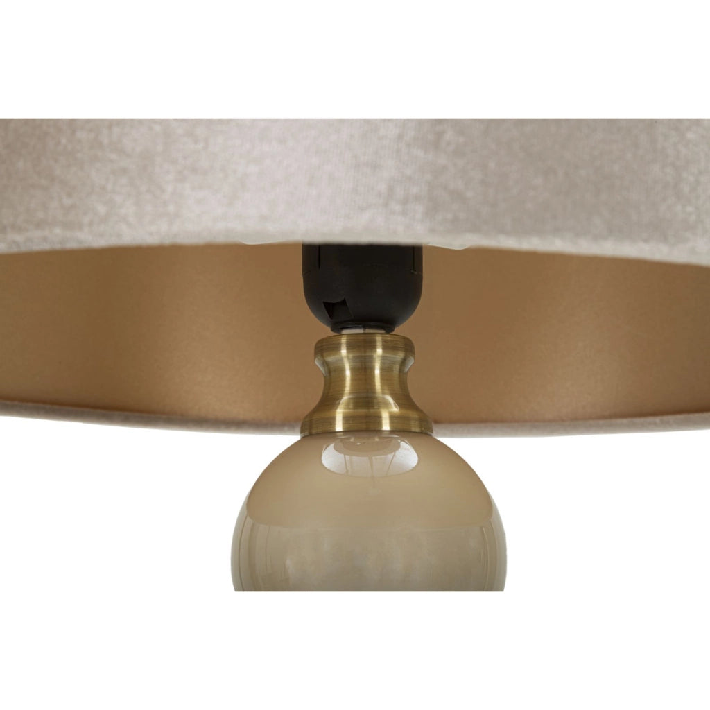 Lampada da Tavolo VKH178, Bianco, Metallo, 37,5x37,5x61 cm